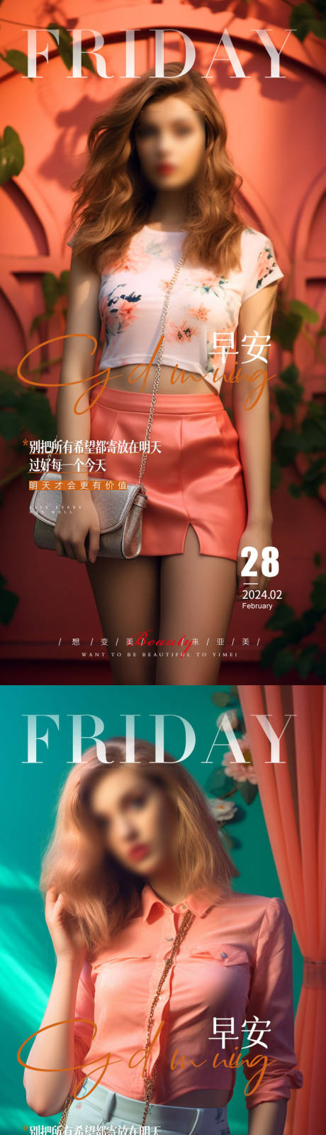 源文件下载【享设计】搜索编号：42900023725746180【医美夏天早安】