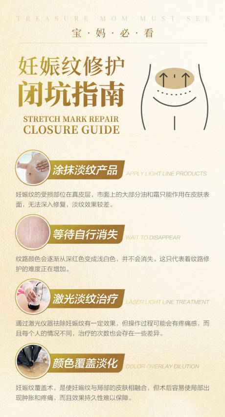 源文件下载【享设计】搜索编号：82980023743874419【妊娠纹修护指南海报】