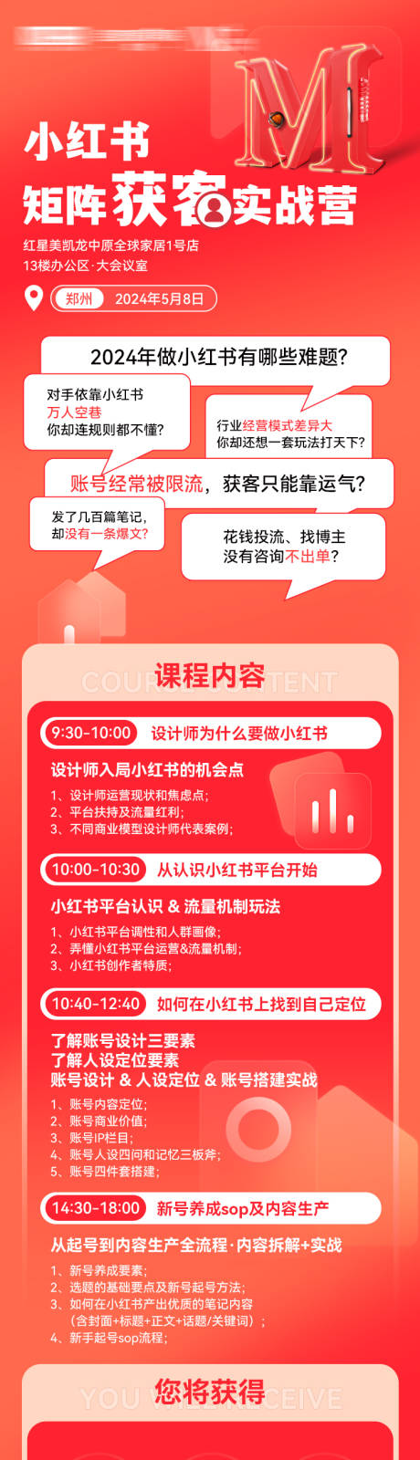 源文件下載【享設計】搜索編號：32100023713755034【小紅書項目培訓宣傳長圖】