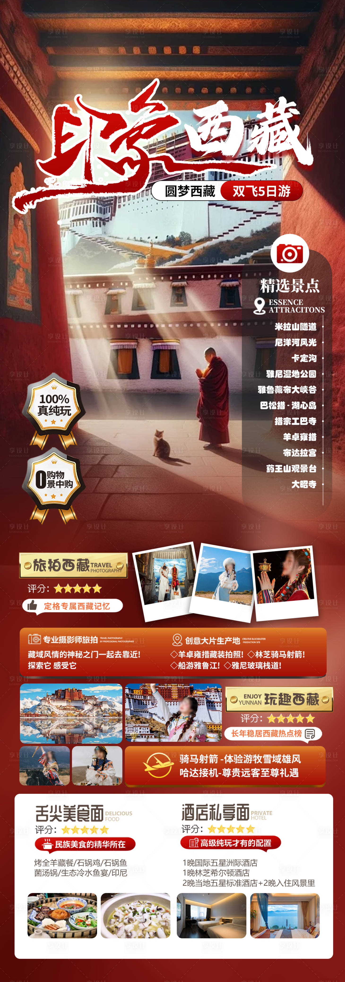 源文件下载【印象西藏旅游长图海报】编号：77920024203561983