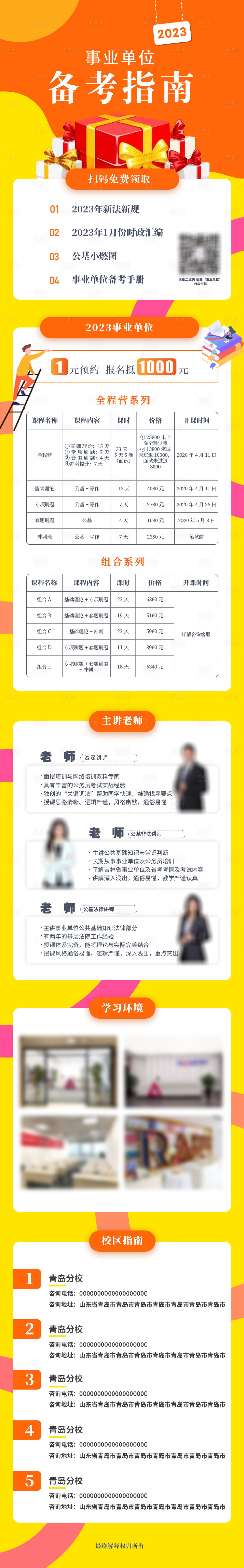 源文件下載【享設計】搜索編號：63650023993032270【備考指南海報長圖】