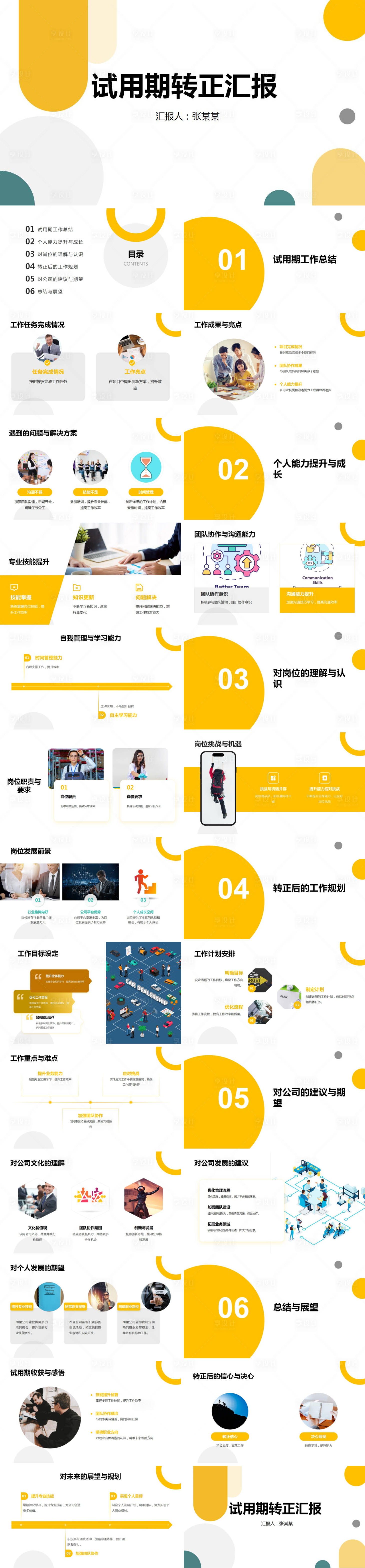 源文件下載【享設計】搜索編號：38400024227943645【試用期轉正匯報PPT】