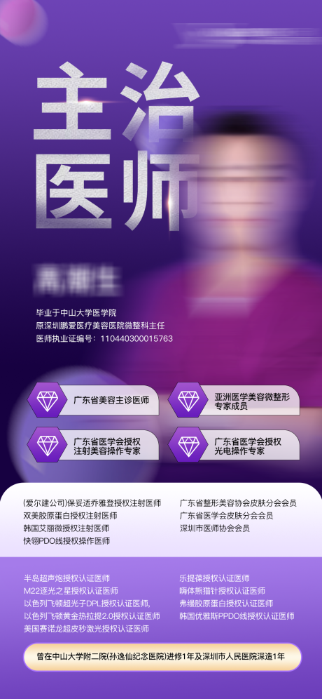 源文件下載【享設計】搜索編號：95420023973422361【醫生人物介紹海報】