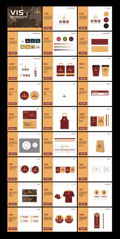 编号：84730023898495707【享设计】源文件下载-咖啡品牌VI手册