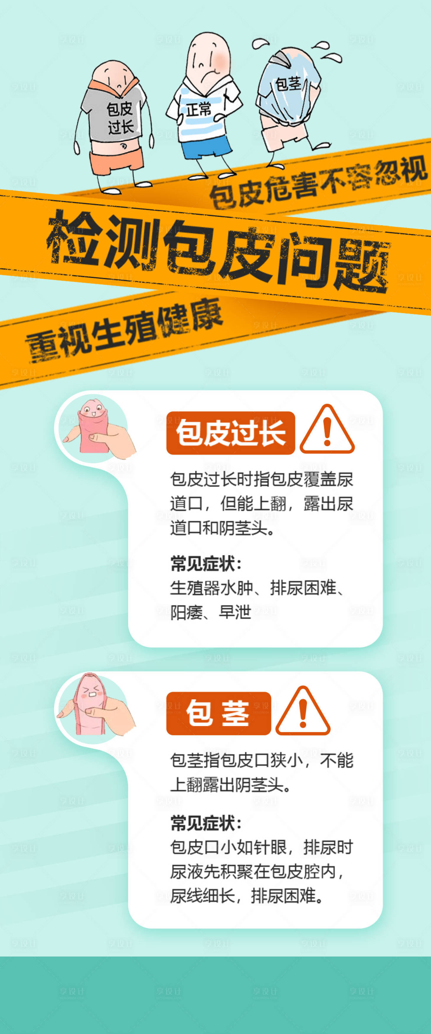 源文件下载【享设计】搜索编号：83610024068146779【男科科普海报】