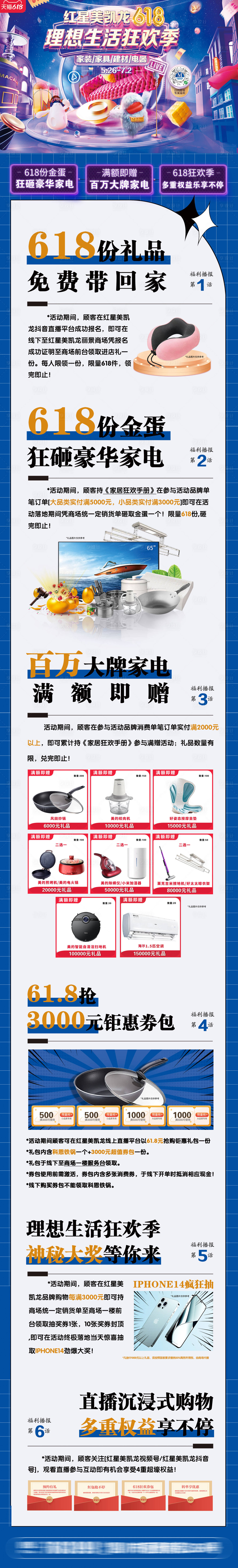 源文件下載【享設計】搜索編號：48260024139745198【家居618活動落地攻略長圖】