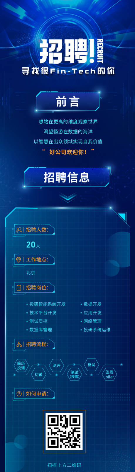 源文件下载【享设计】搜索编号：31070023707615240【科技互联网招聘长图】
