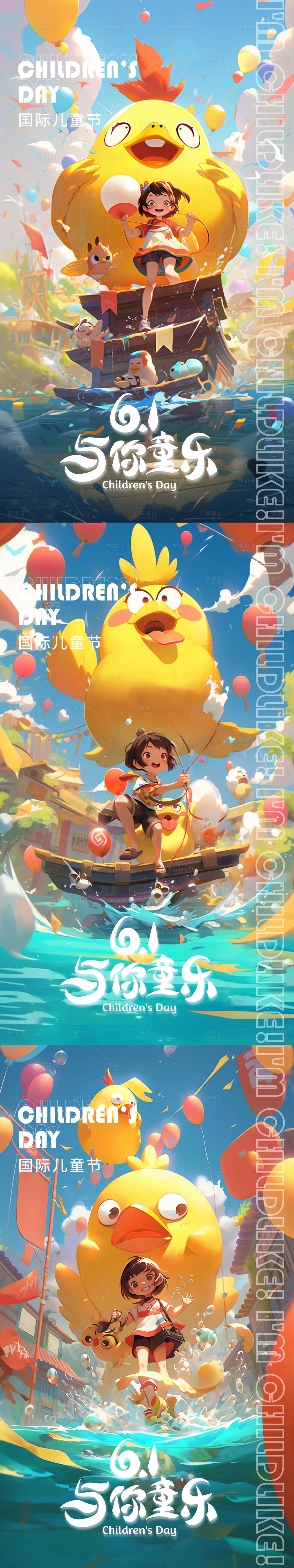 源文件下载【享设计】搜索编号：64150024086641842【儿童节海报】