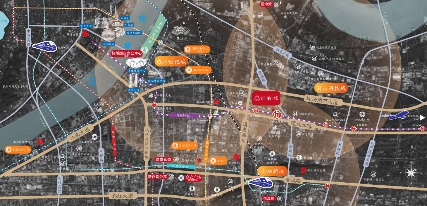 源文件下载【享设计】搜索编号：88220023687481251【地产区位图】