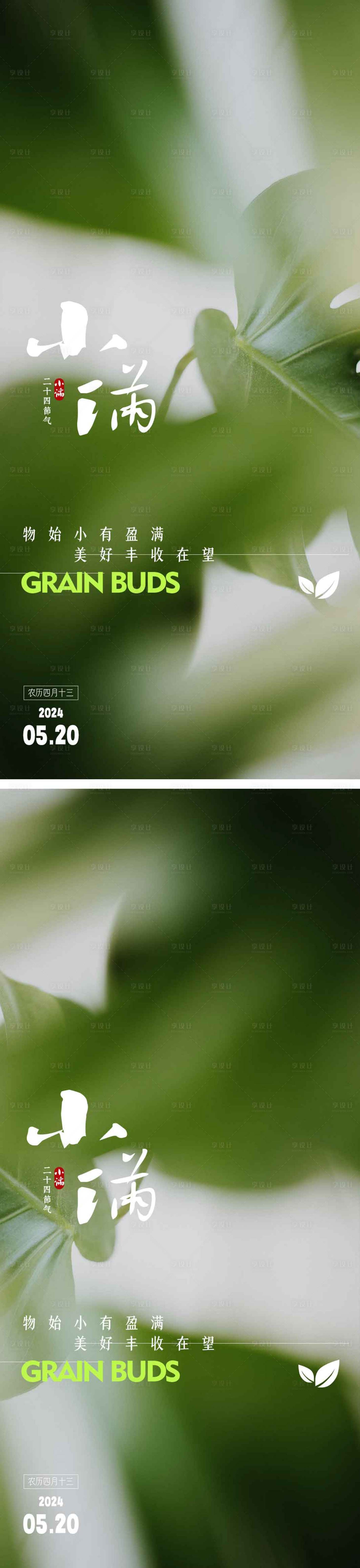 源文件下載【小滿節氣海報  】編號：47340023706862144