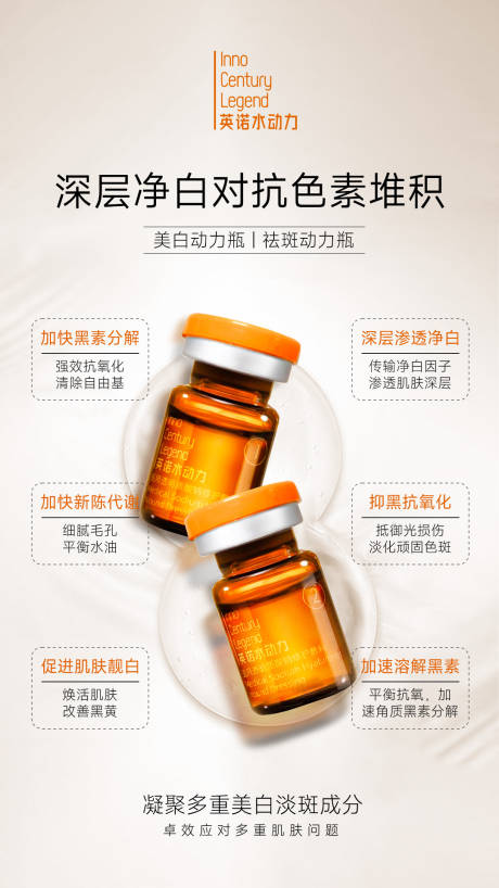 源文件下载【享设计】搜索编号：37660024086516238【深层渗透净白对抗色素产品海报】
