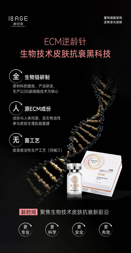 源文件下載【生物技術皮膚抗衰黑科技海報】編號：61250023956679857