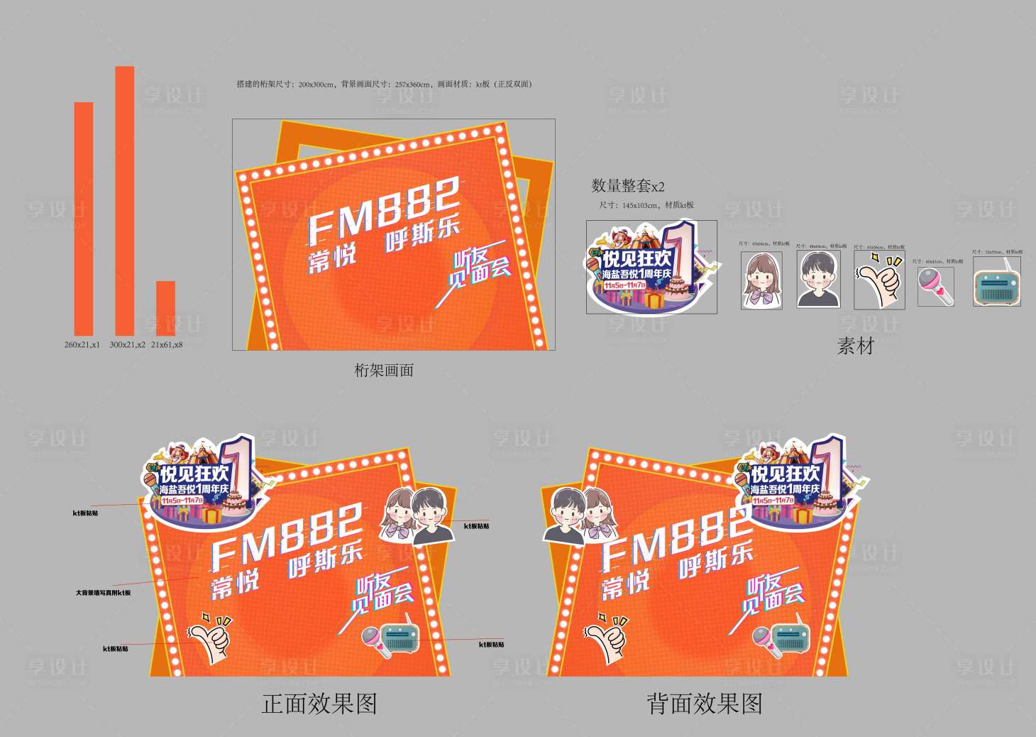源文件下载【享设计】搜索编号：69950023806544293【商业合影周年庆活动堆头美陈】