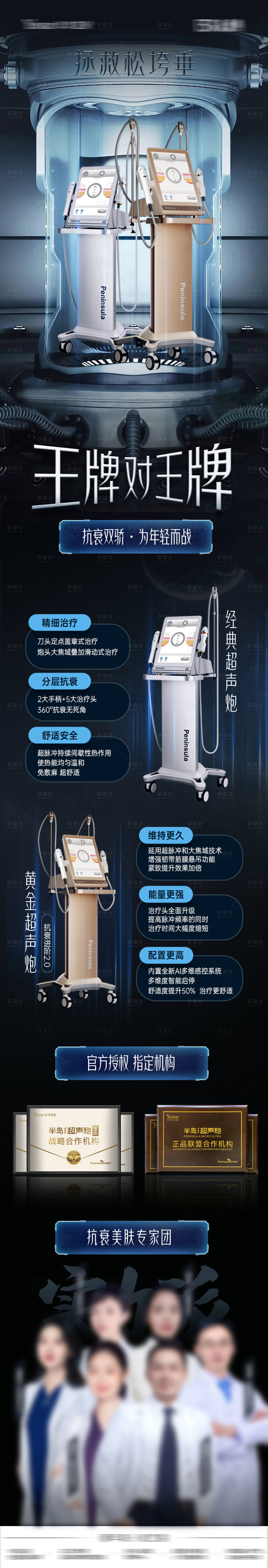 源文件下载【医美黄金超声炮长图】编号：17430023654069404