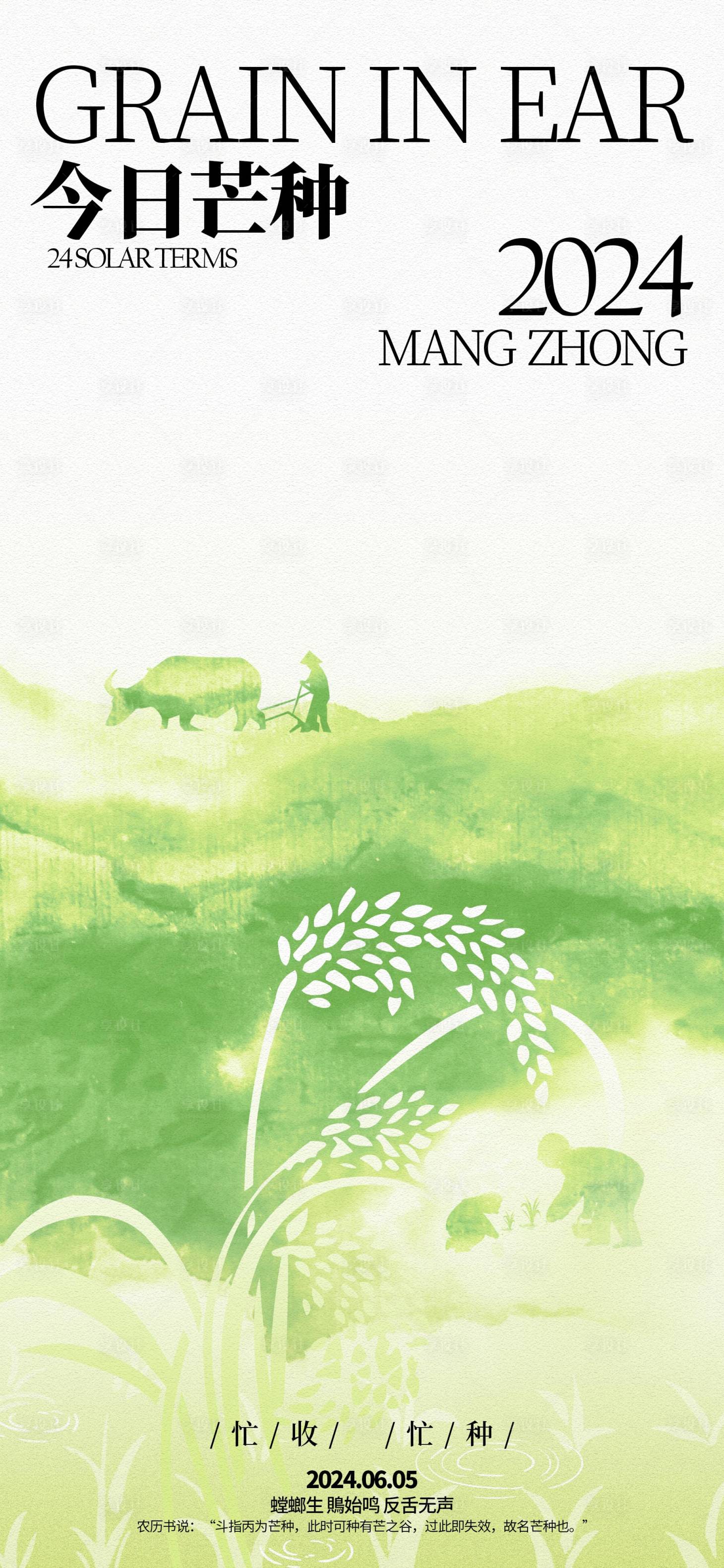 源文件下载【享设计】搜索编号：89540024085999397【地产芒种节气海报】