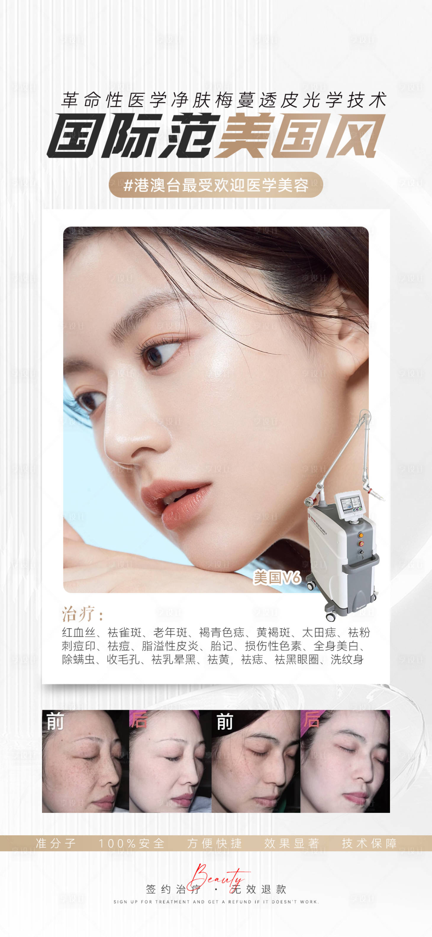 源文件下載【享設計】搜索編號：98840024110578646【醫美案例宣傳海報】