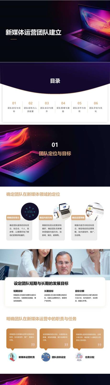 源文件下載【享設計】搜索編號：69030023650925154【新媒體運營團隊建立PPT】