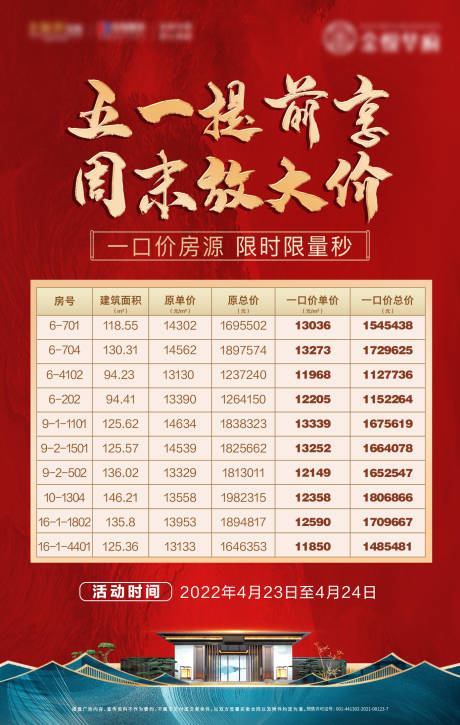 源文件下载【房源表海报】编号：71450023748735639