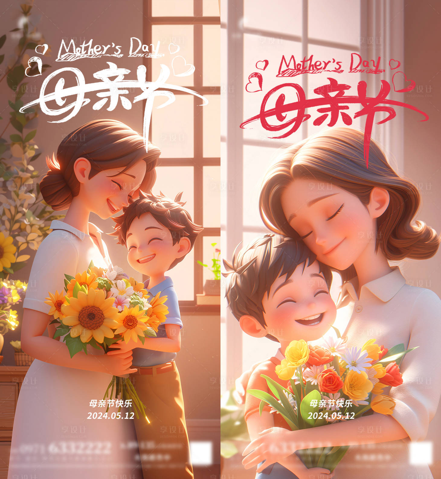 源文件下載【享設(shè)計】搜索編號：60210023690725455【母親節(jié)海報】