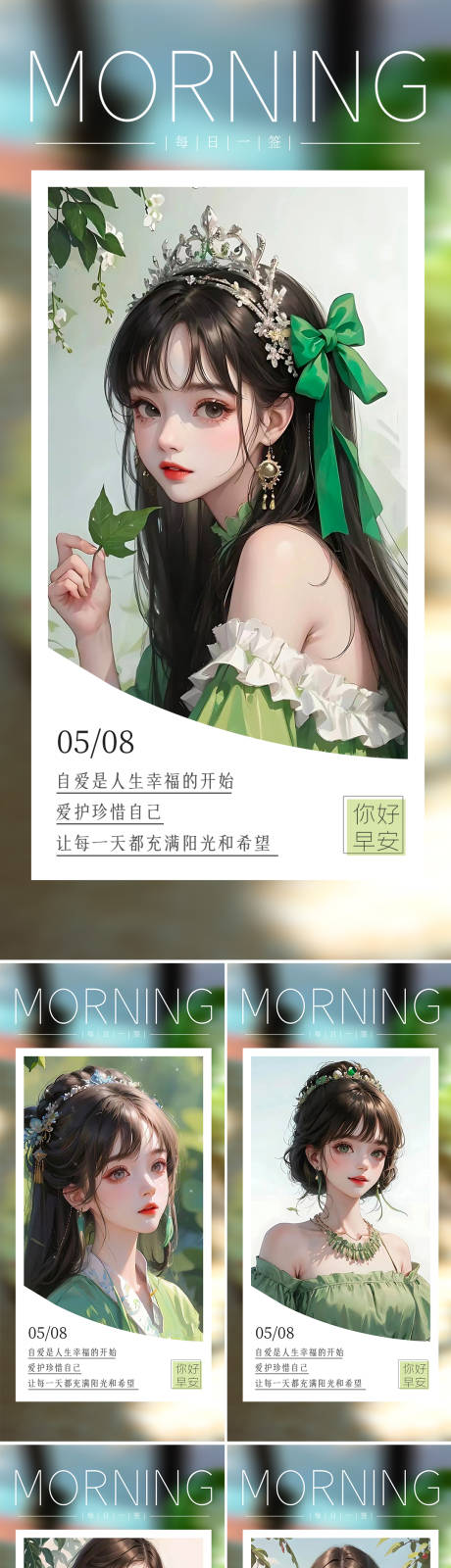 源文件下載【早安圖系列海報】編號：81730023683321648