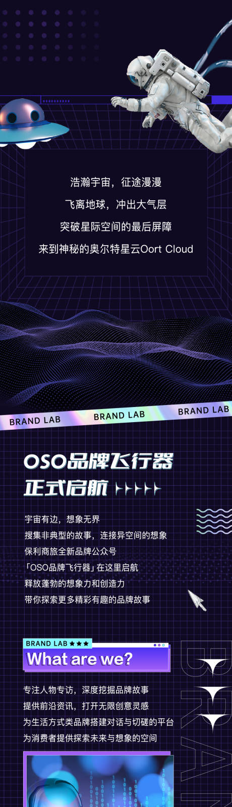 源文件下载【享设计】搜索编号：40840024207069802【科技外太空宇航员介绍长图海报】