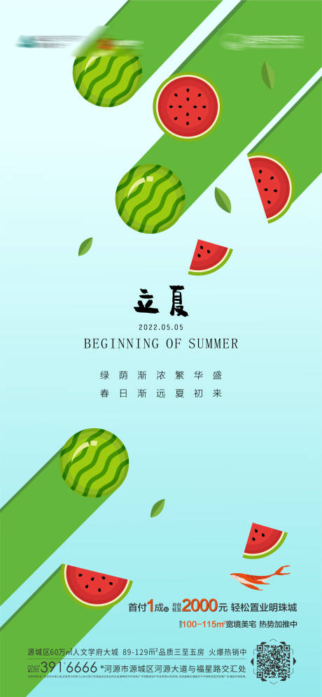 源文件下载【立夏节气海报】编号：64390023654597545