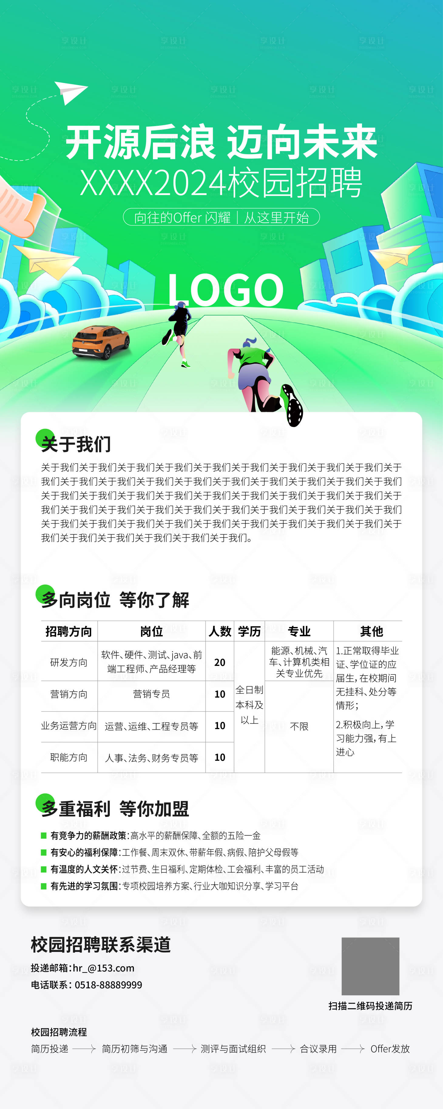 源文件下載【享設計】搜索編號：36160023866249121【校園招聘海報】