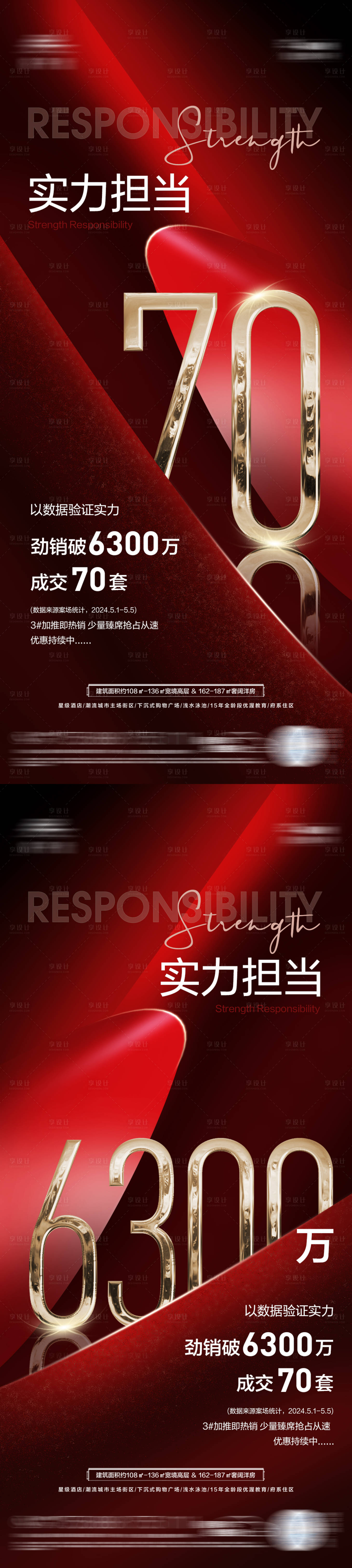 源文件下载【地产红金热销微信海报】编号：93400023712746499