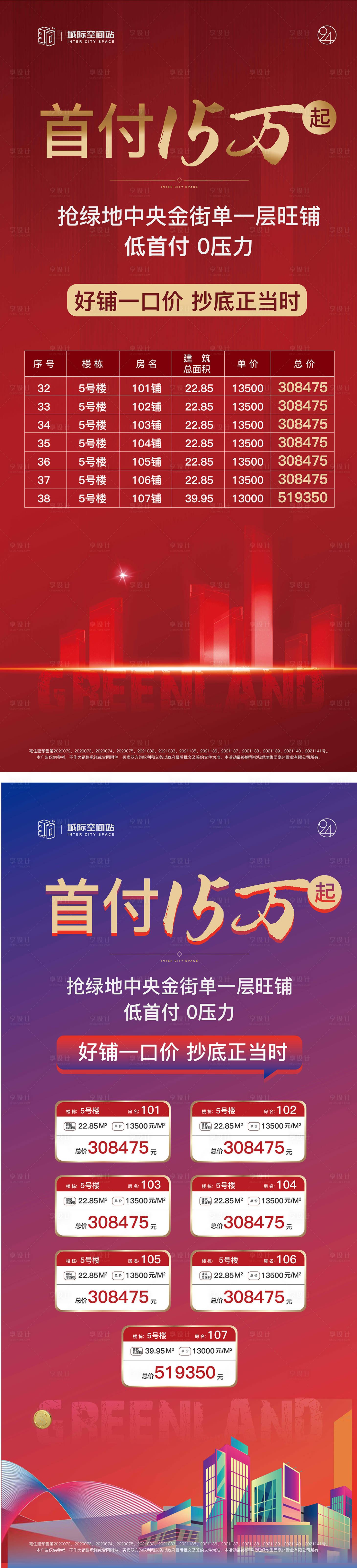 源文件下载【享设计】搜索编号：84200023663754532【一口价房源展架易拉宝】