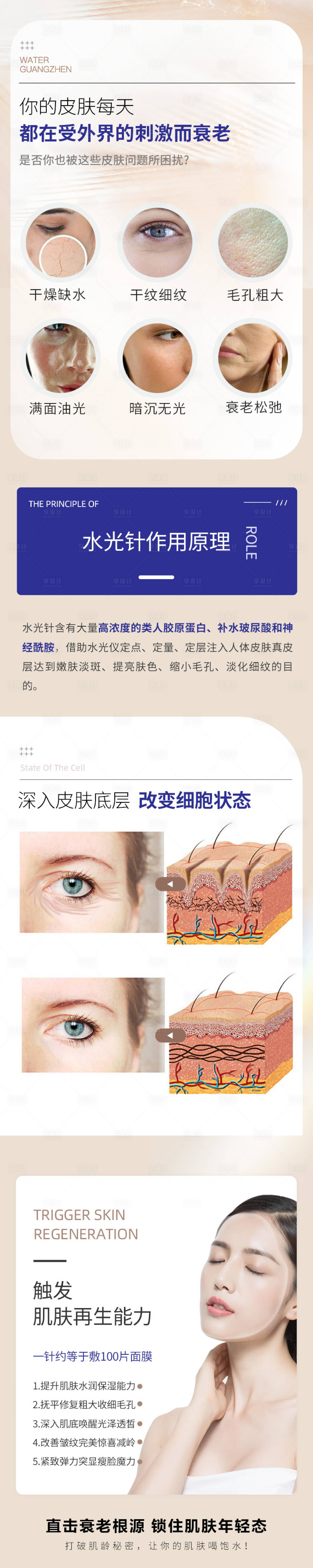 源文件下載【享設計】搜索編號：41980023793846975【皮膚管理海報】