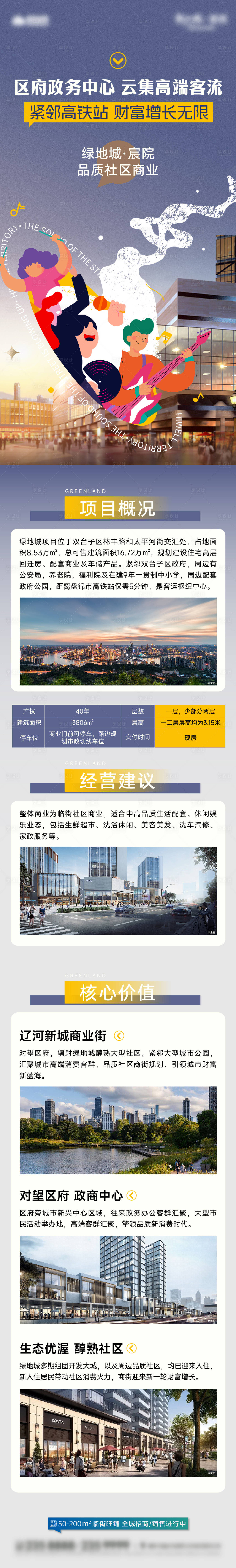 源文件下载【享设计】搜索编号：77050024164402741【商铺业态长图】