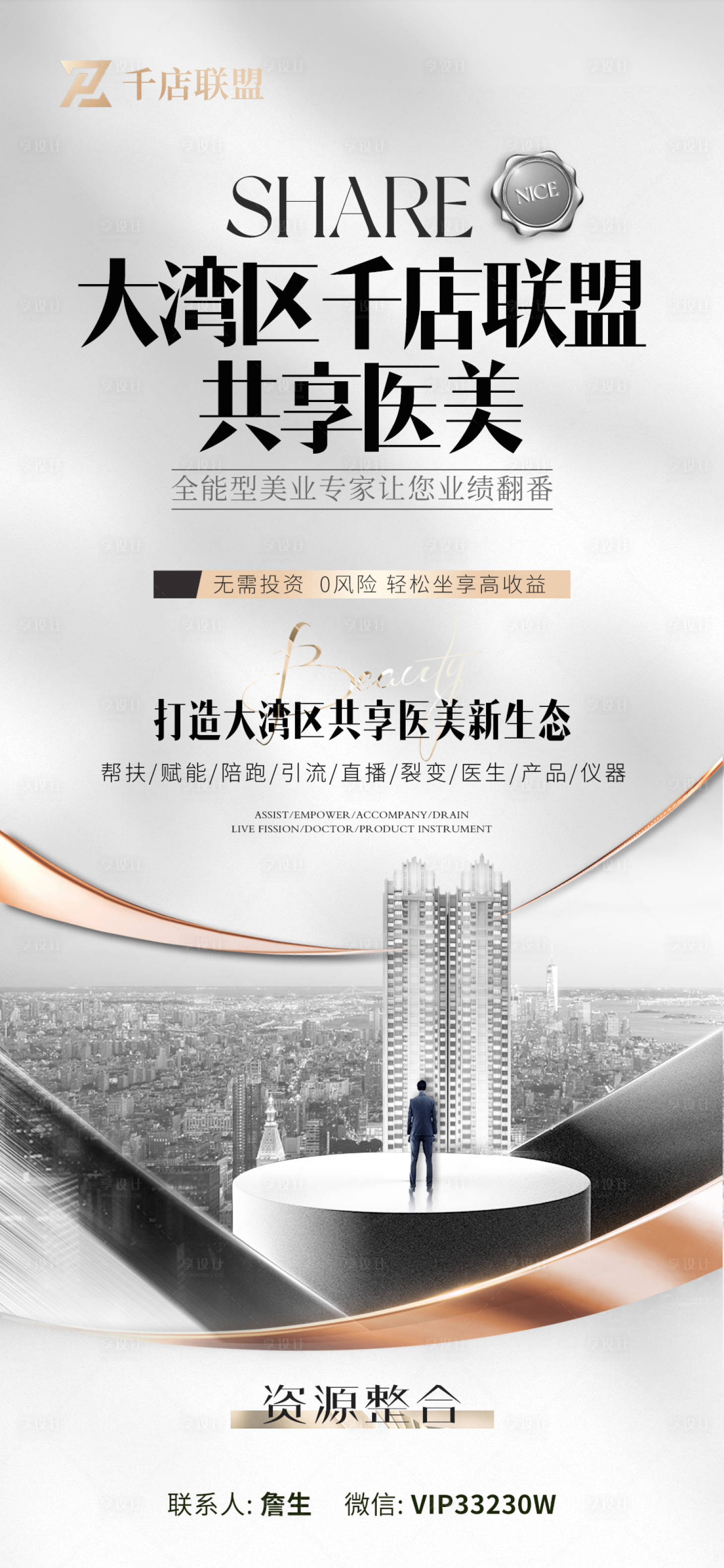 源文件下載【美業招商海報】編號：64790023945916107