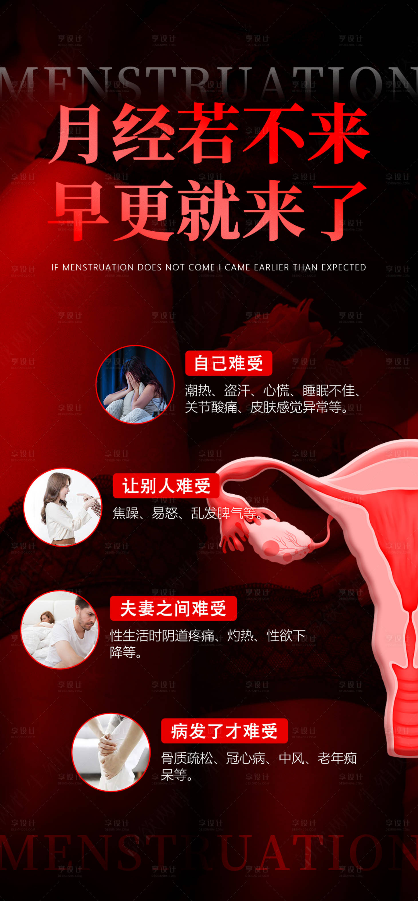 源文件下载【享设计】搜索编号：64330024046002181【妇科科普海报】