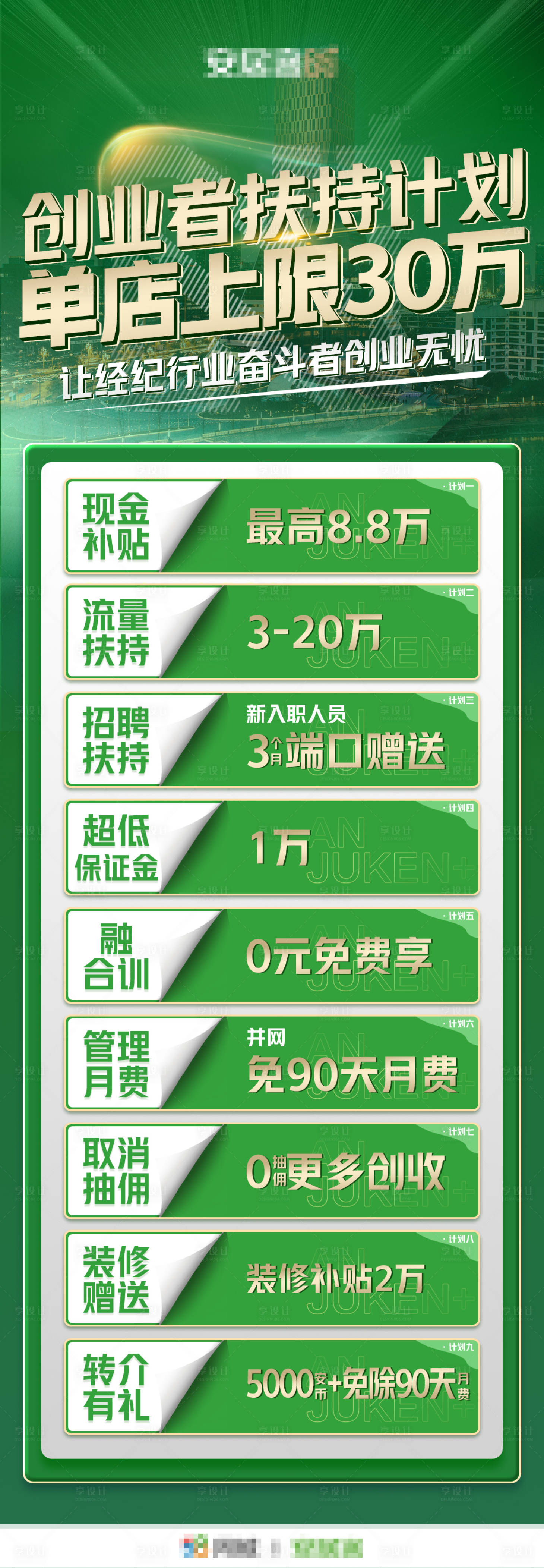 源文件下载【创业者扶持计划海报】编号：77740024006888497