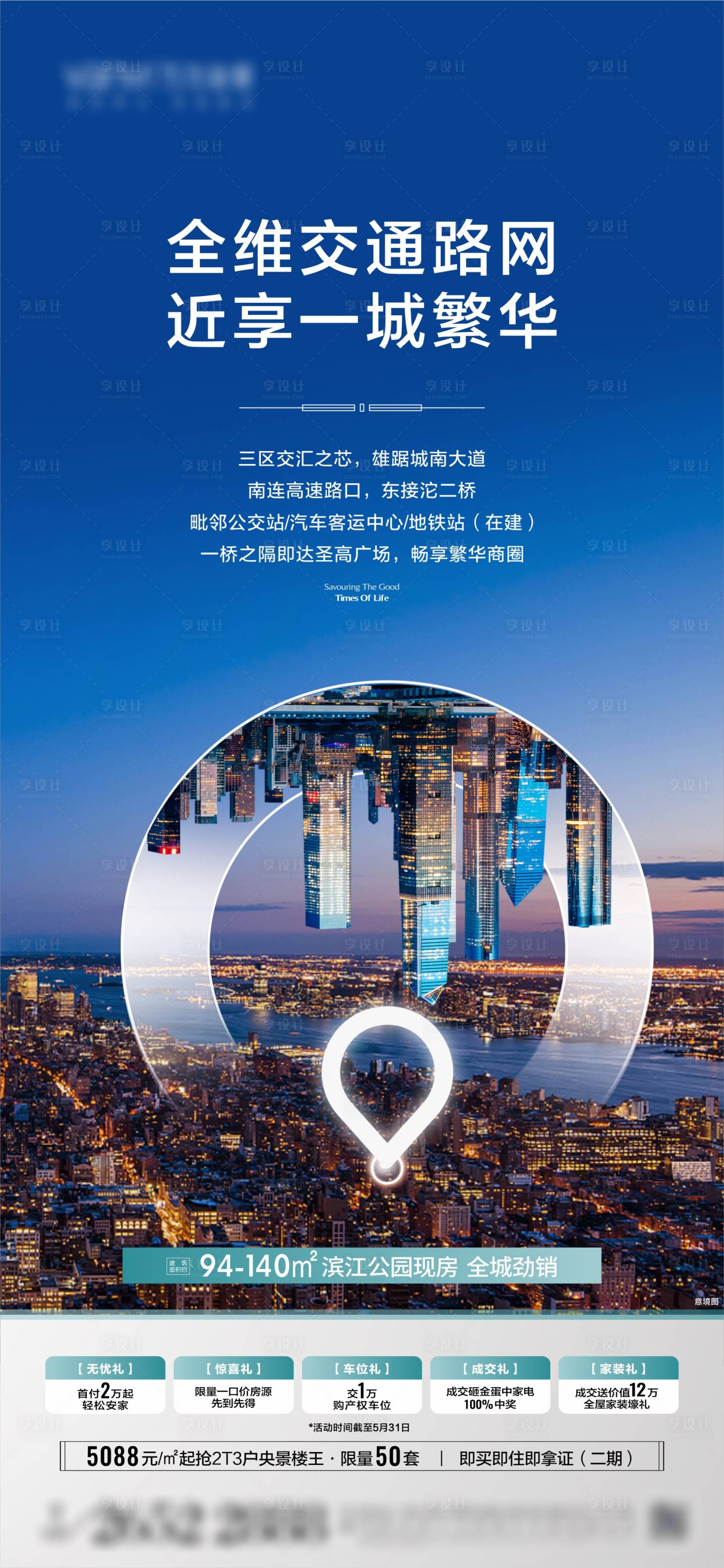 源文件下載【享設計】搜索編號：35480023801449483【地產地段價值海報】