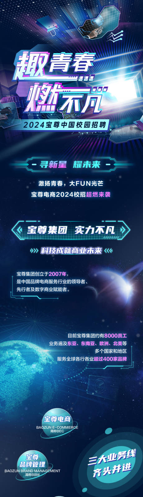 源文件下载【蓝色游戏科技长图海报】编号：79120023878731943