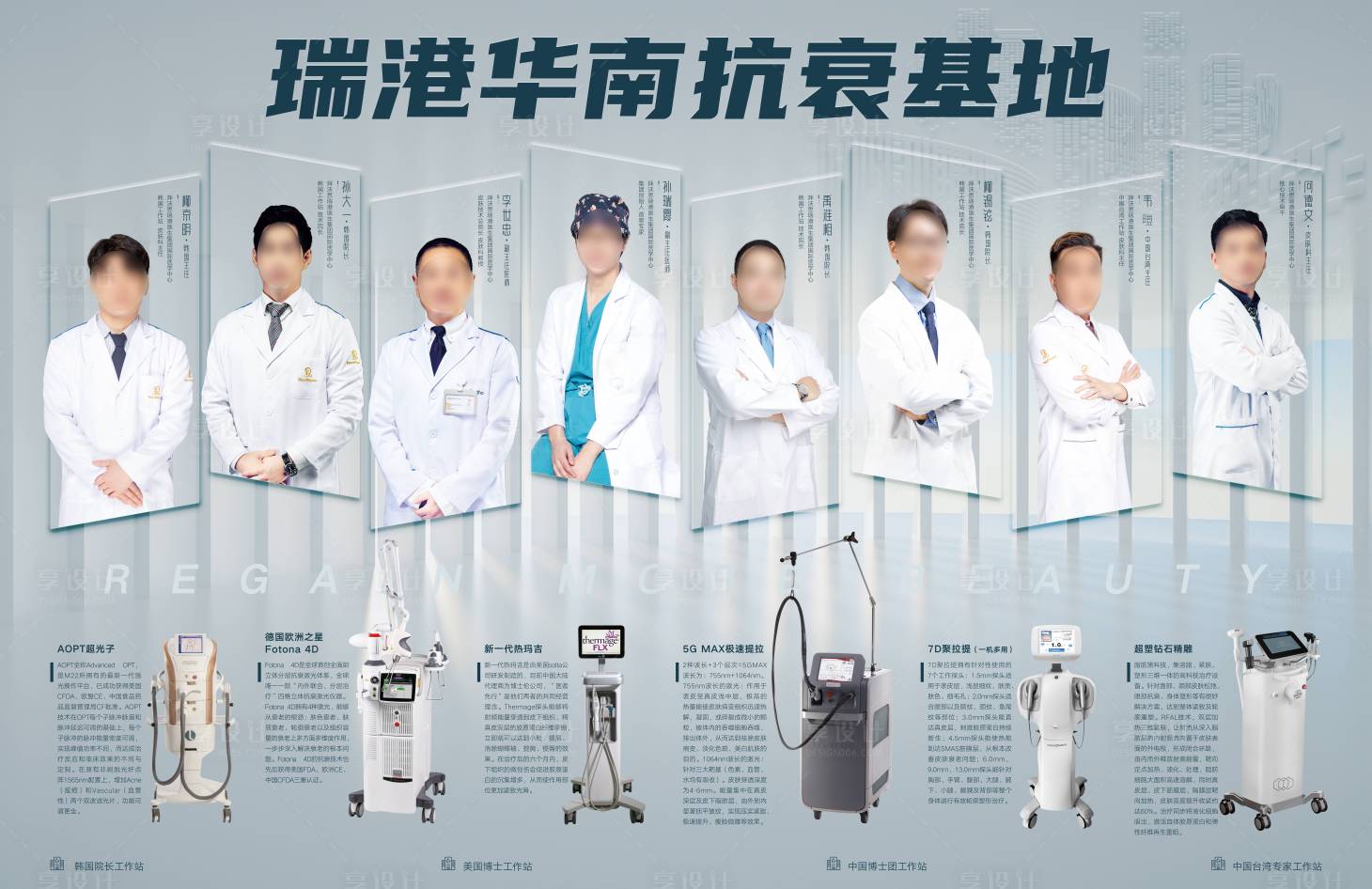 源文件下載【享設計】搜索編號：13060024111546400【醫美醫生儀器排列主視覺】