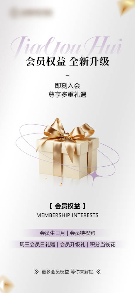 源文件下载【会员权益海报】编号：85560023776284971