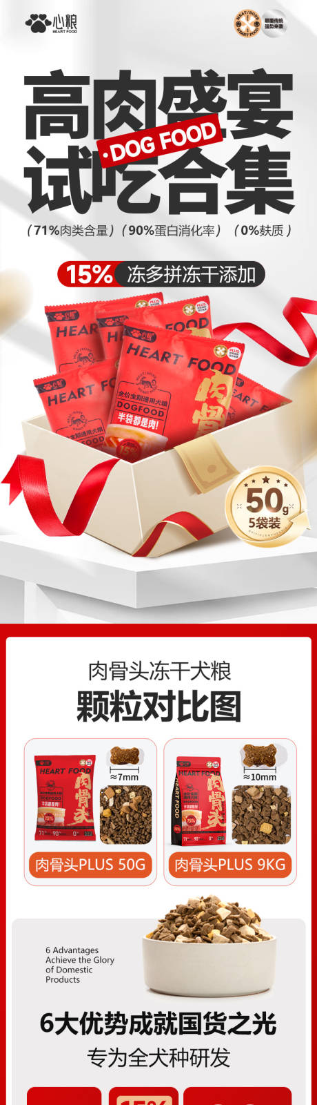 源文件下载【电商宠物狗粮 详情页】编号：99450023874905571