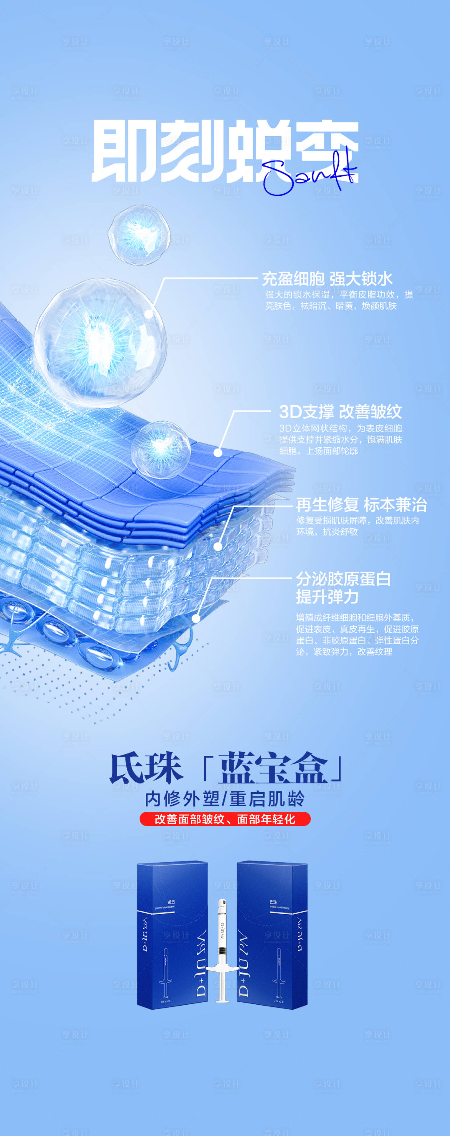 源文件下载【享设计】搜索编号：24600024059158102【玻尿酸海报】