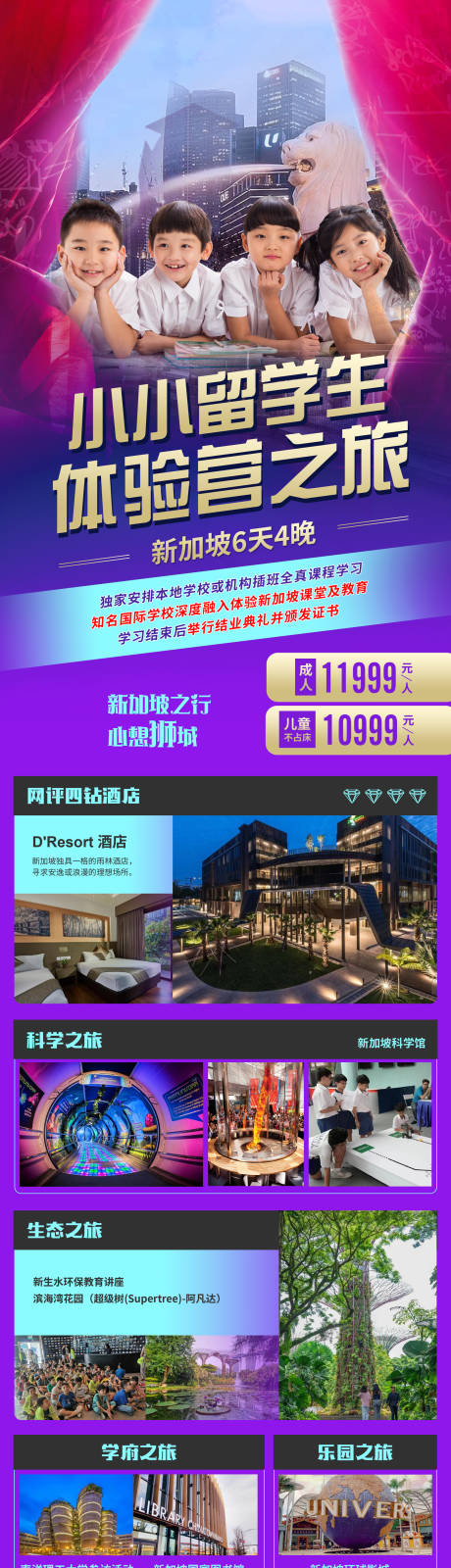 源文件下載【新加坡夏令營(yíng)旅游海報(bào)】編號(hào)：17910024249113038