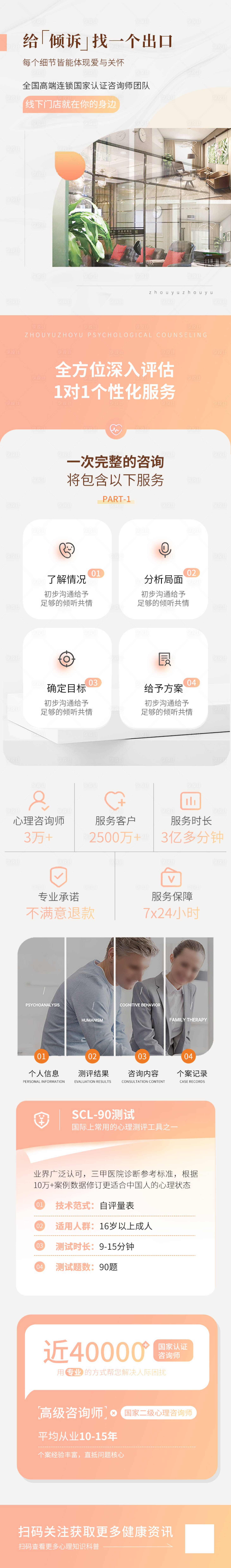 源文件下載【享設計】搜索編號：11210023660825222【心理咨詢品牌簡介長圖】
