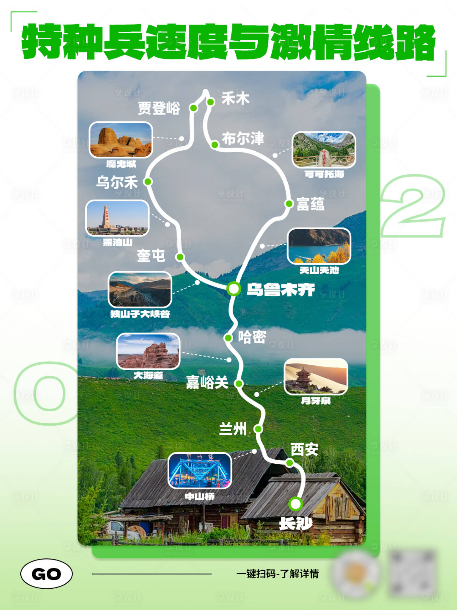 源文件下载【享设计】搜索编号：20120023893978583【新疆小红书配图旅行攻略线路】