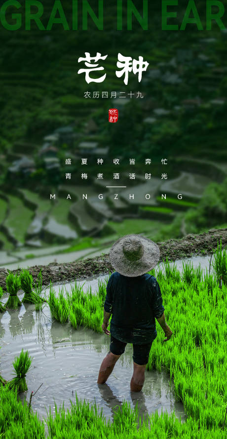源文件下载【享设计】搜索编号：76130024176188750【芒种海报】