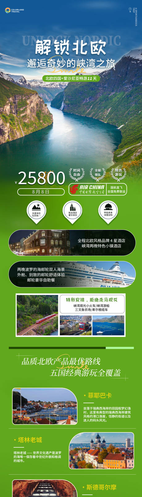 源文件下载【北欧旅游电商详情页】编号：92140024253645855