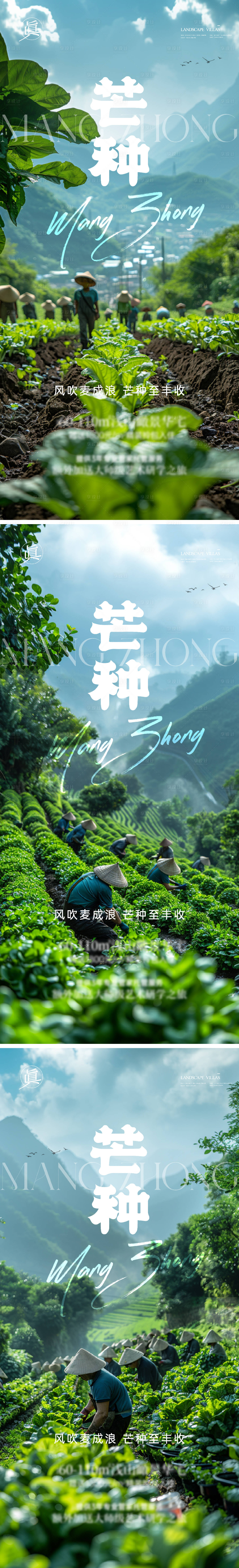 源文件下载【享设计】搜索编号：83240024166023854【芒种节气海报】