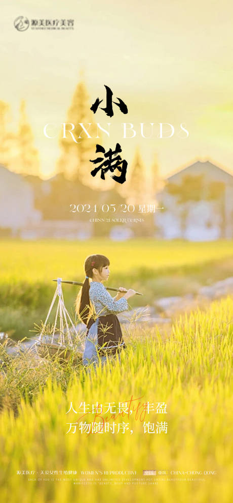源文件下载【小满节气推广海报】编号：72860023948157562