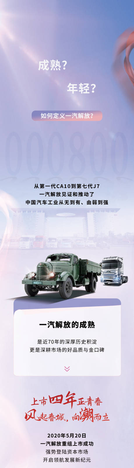 源文件下载【上市股票解放卡车紫色长图】编号：24080024042024040
