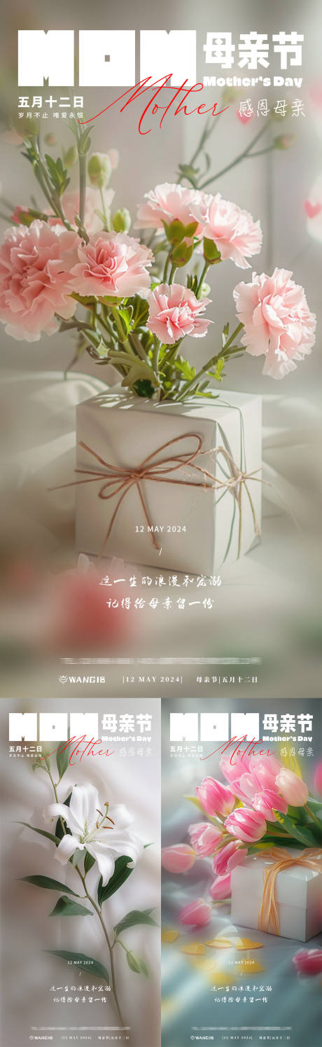 源文件下载【母亲节花朵礼品海报】编号：78350023708411150
