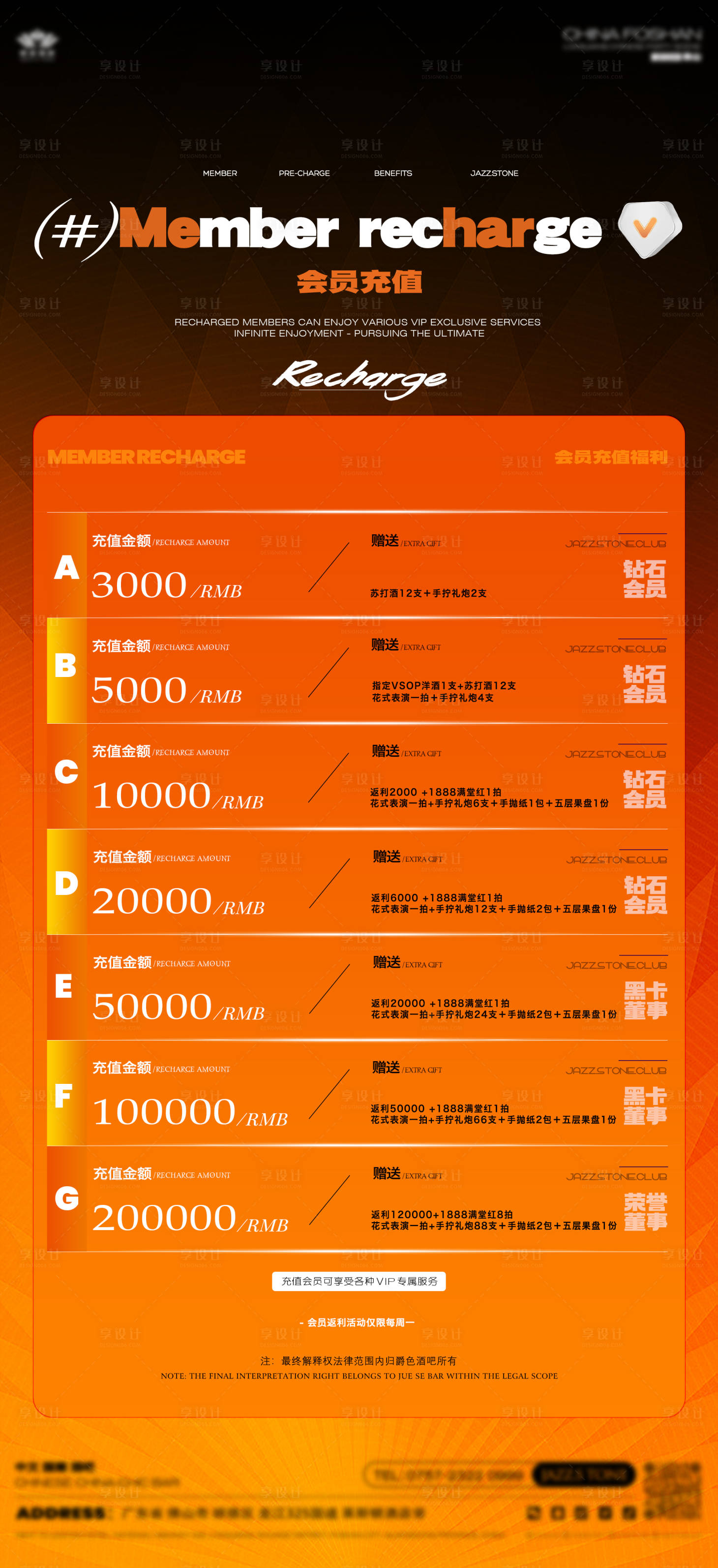 源文件下载【酒吧夜店会员充值套餐】编号：53650023683798541